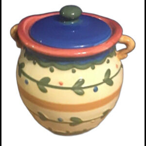 Cookie Jar from Boston Warehouse Trading Corp - 6" tall 5 " wide - Multicolor
